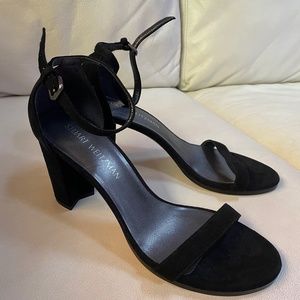 NEW Stuart Weitzman iconic NEARLYNUDE suede sandal size 8.5M NEW
